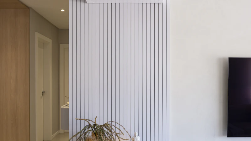 Salón moderno con un aire acondicionado de pared